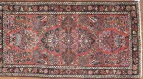 Lillihan Vintage Persian Red Black 2-6x4-10 | Manoukian Rugs™