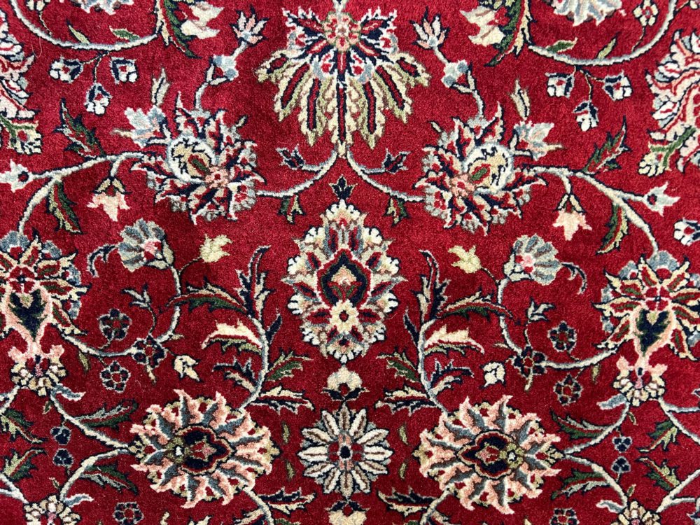 05440 Tabriz Indian Red White 6-2 Round | Manoukian Rugs™