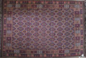 Flat Weave Maimana Afghan 9x13 | Manoukian Rugs™