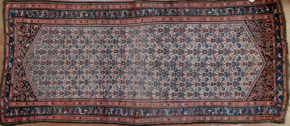 Kurdish, Vintage (4' 3" x 9' 10")